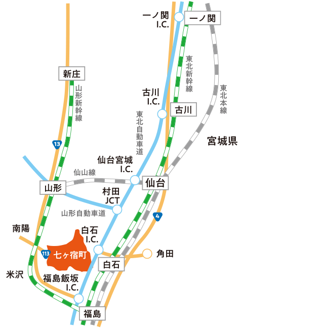 宮城県交通MAP