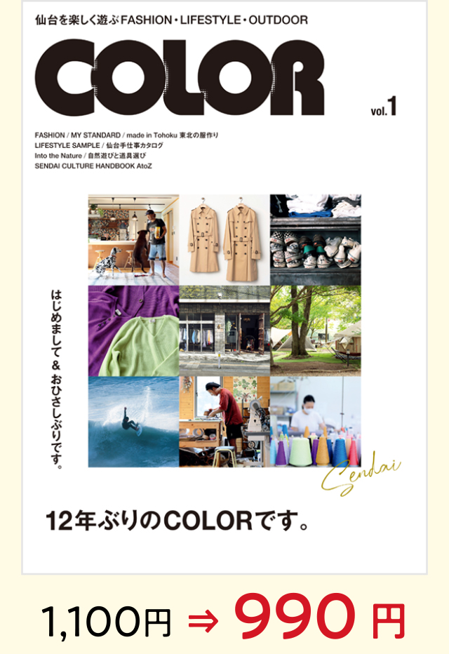 COLOR vol 1 1,100円⇒990円