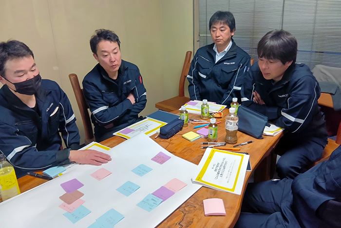 働き方についてのワークショップ1回目の様子