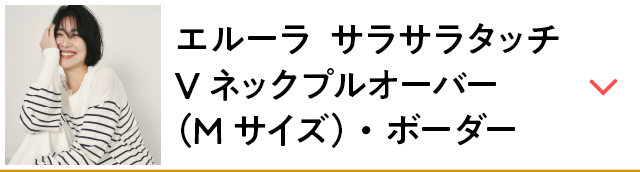 エルーラ サラサラタッチVネックプルオーバー（Mサイズ）・ボーダー