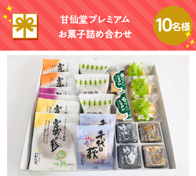 甘仙堂プレミアム お菓子詰め合わせ【10名様】