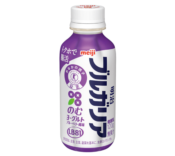 「明治ブルガリアのむヨーグルト ブルーベリー風味LB81 ONE SHOT(120g)」12本セット