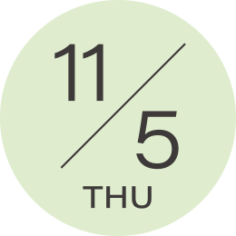11月5日（木）