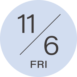 11月6日（金）
