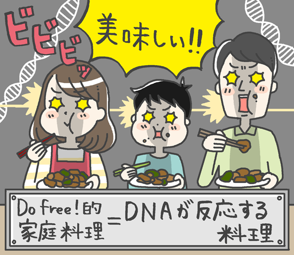 DoFree!的家庭料理=DNAが反応する料理